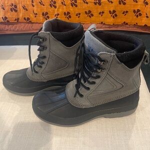 Magellan Outdoors Gray and Black Men's Rain Boots